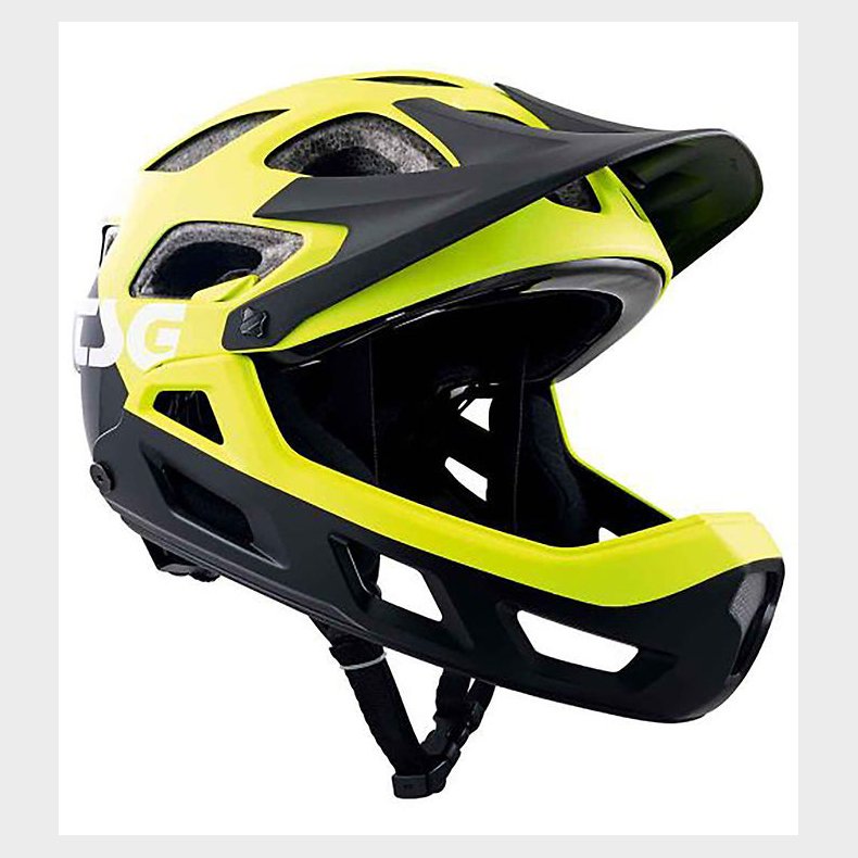 TSG Mountainbikehjelm - Seek FR Graphic - Flow Black/Gul