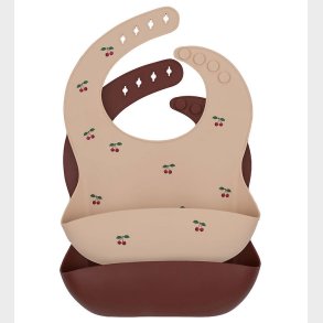 Konges Sl�jd Hagesm�kke - Silikone - 2-pak - Cherry/Mocca