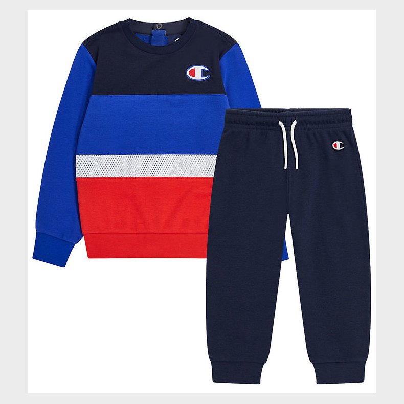 Champion Sweatst - Sweatshirt/Sweatpants - Bl/Rd/Hvid