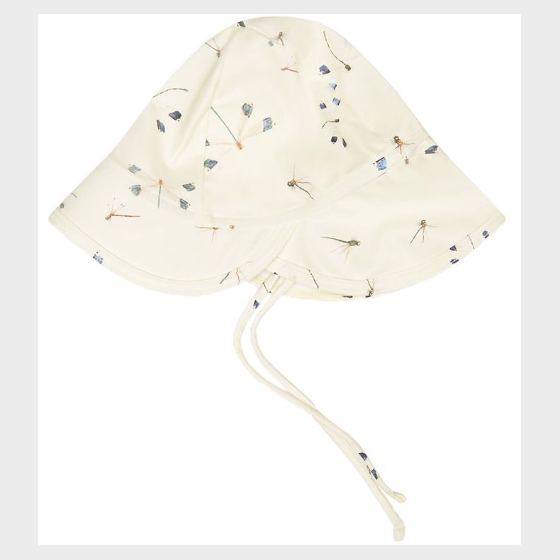 Mini A Ture solhat - UV50+ - Gustas - Print Yellow Dragonflies