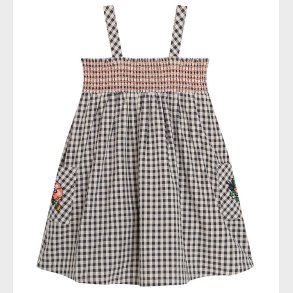 Kenzo Kjole - Creme/Grternet m. Blomst