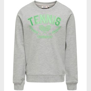 Kids Only Sweatshirt - KogVilla - Light Grey Melange/Tennis