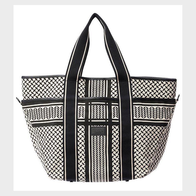 Lala Berlin Shopper - East West Tote Marin - Heritage Stripe Bla