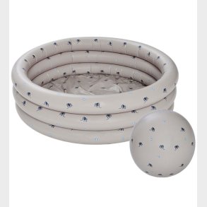 OYOY Badebassin m. Badebold - 85x26 cm - Clay/Elephant