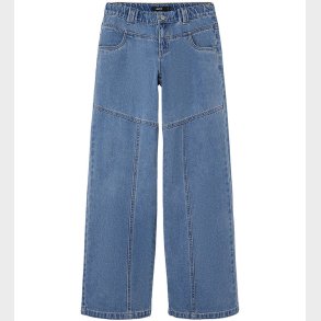 LMTD Bukser- NLfSkatizza - Wide - Medium Blue Denim