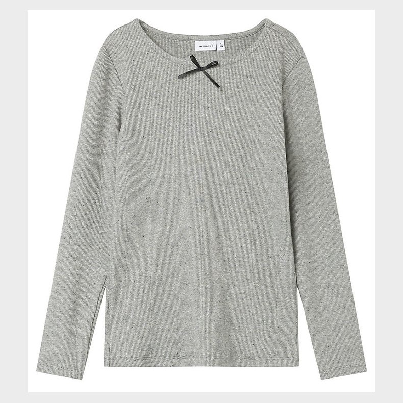 Name It Bluse - NkfFionea - Grey Melange
