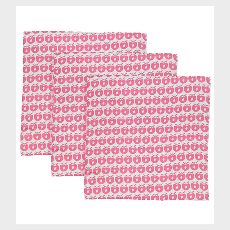 Smfolk Stofbleer - 3-pak - 79x79 - Carmine