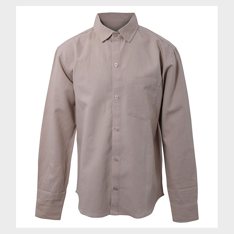 Hound Skjorte - Linen Blend - Sand