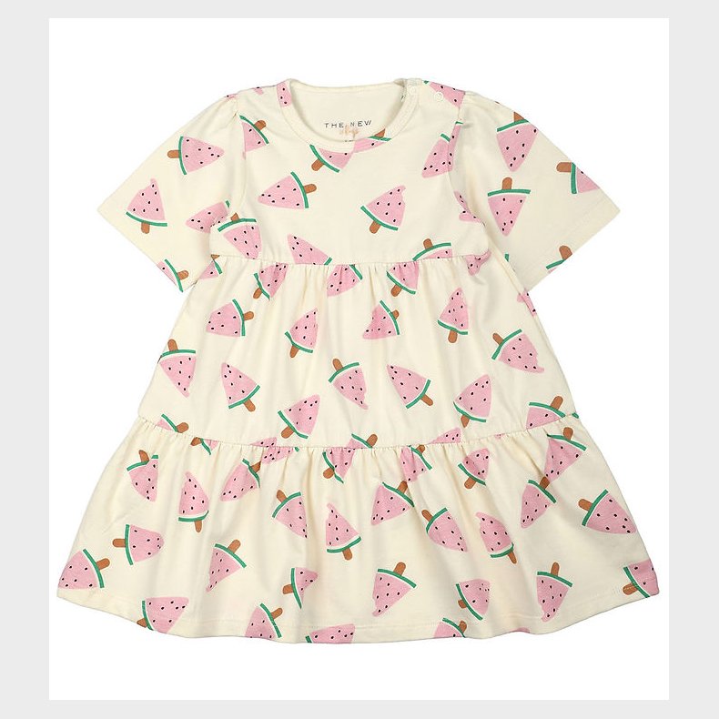 The New Siblings Kjole - TnsKaya - White Swan Watermelon