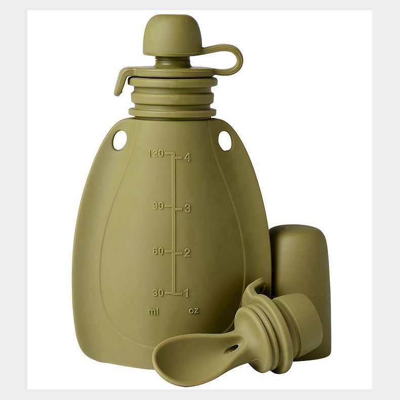 Mininor Smoothiepose m. Ske - Silikone - 120 ml - Grn