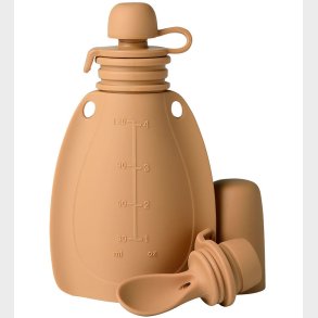 Mininor Smoothiepose m. Ske - Silikone - 120 ml - Brun