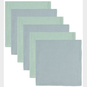 Mininor Stofbleer - 70x70 cm - 6-pak - Grey Seal/Willowgreen
