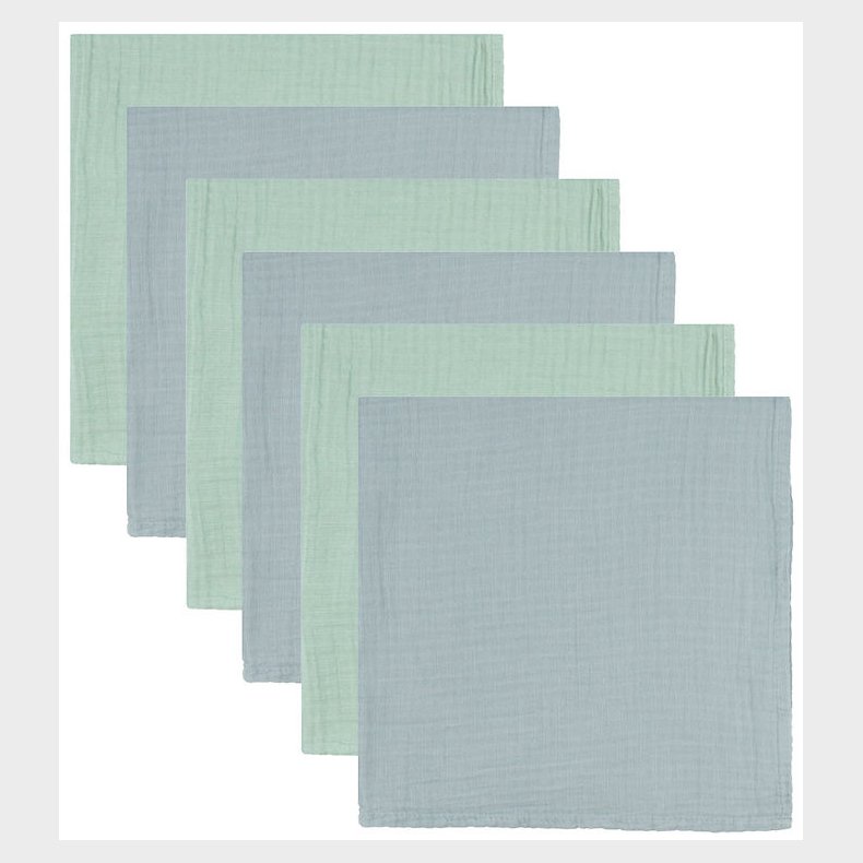 Mininor Stofbleer - 70x70 cm - 6-pak - Grey Seal/Willowgreen