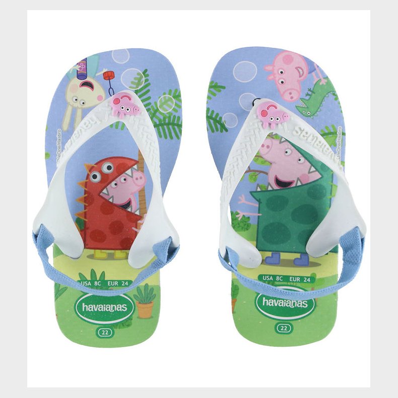 Havaianas Klipklapper - Baby Peppa Pig - Hvid