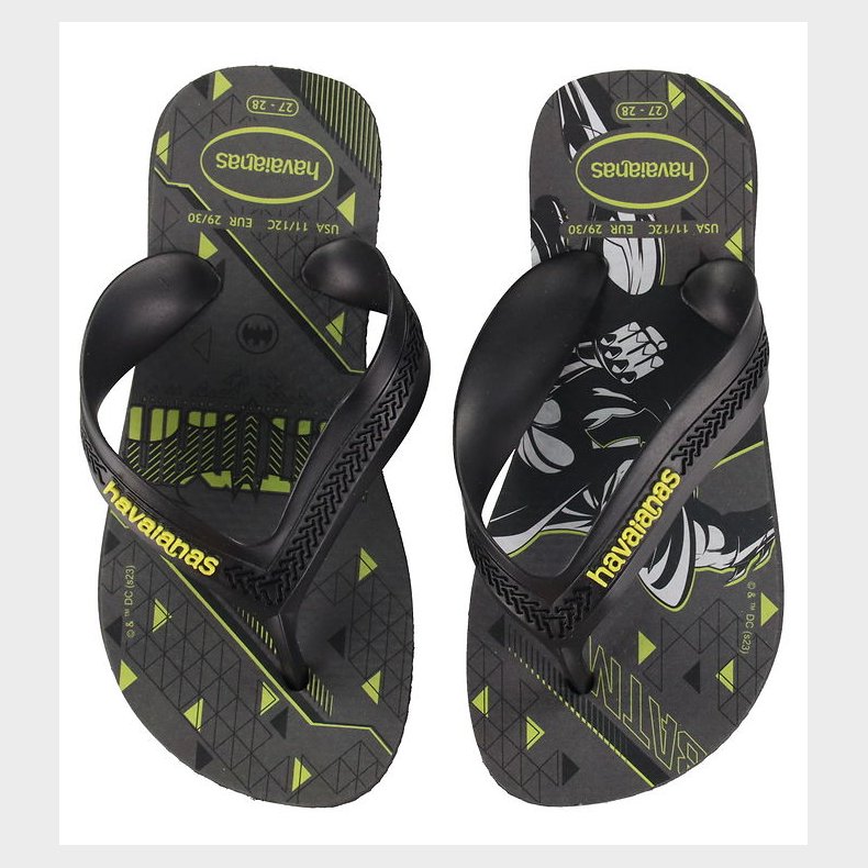 Havaianas Klipklapper - Kids Max Herois - Sort/Gul