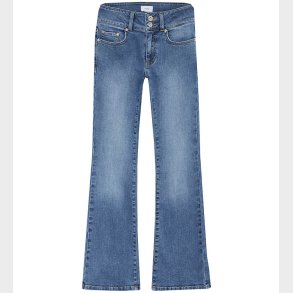 Grunt Bukser - Cancas Low Flare - Blue