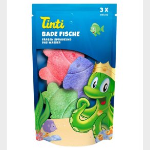 Tinti Badebomber - Fisk - 3-pak - Rd/Lilla/Grn