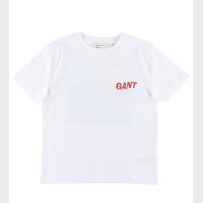 GANT T-shirt - Surf Academy - Hvid