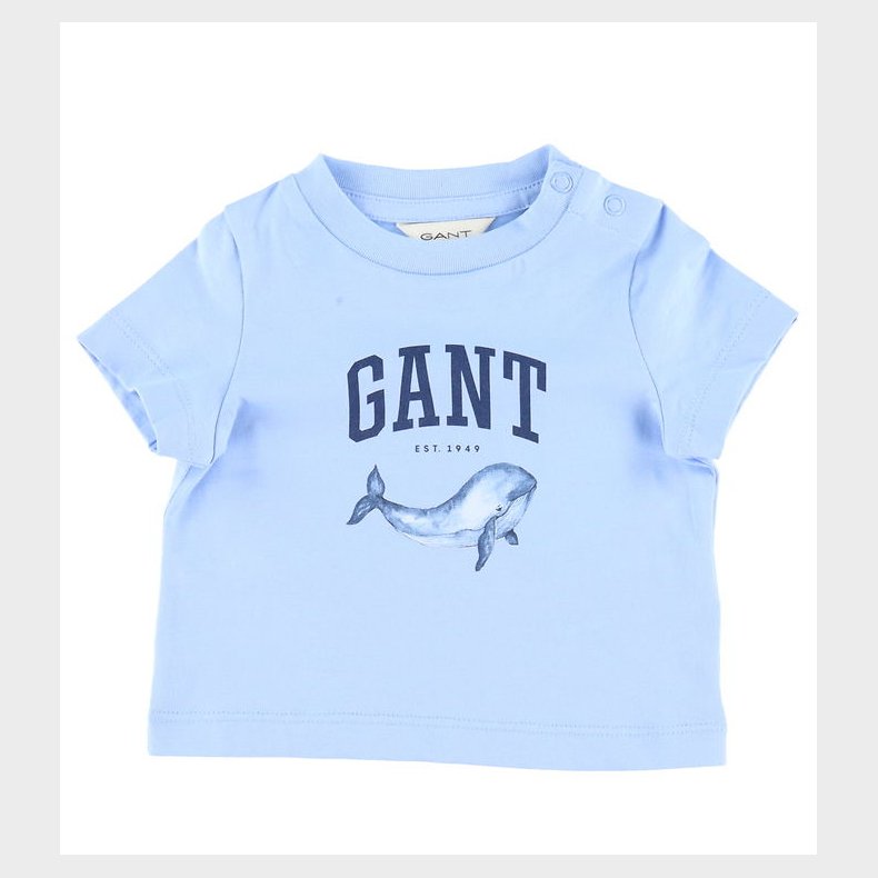 GANT T-shirt - Whale Print - Shade Blue