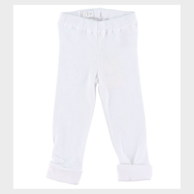 GANT Leggings - Pointelle - Hvid