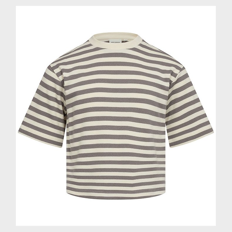Sofie Schnoor T-Shirt - Rib - Steel Grey