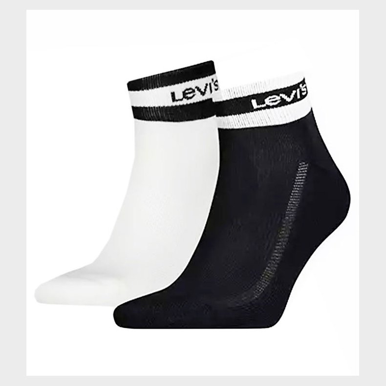 Levis Ankelstrmper - 2-pak - Sort/Hvid