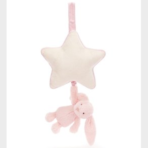 Jellycat Musikuro m. Stjerne - Bashful Bunny - Baby Pink