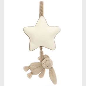 Jellycat Musikuro m. Stjerne - Bashful Bunny - Beige