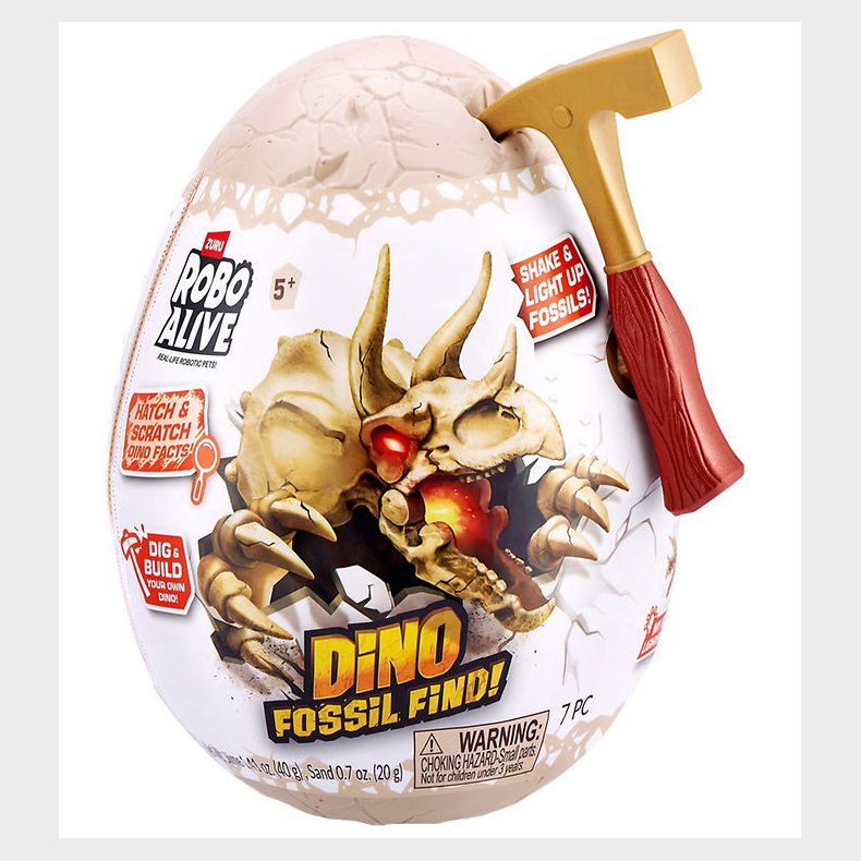 Robo Alive Legetj - Dino Fossil Find - S1 - Egg Mini - Assorter