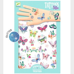 Djeco Tatoveringer - Dream Butterflies - 50+ Tatoveringer