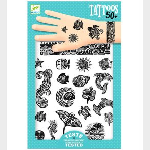 Djeco Tatoveringer - Polynesia - 50+ Tatoveringer