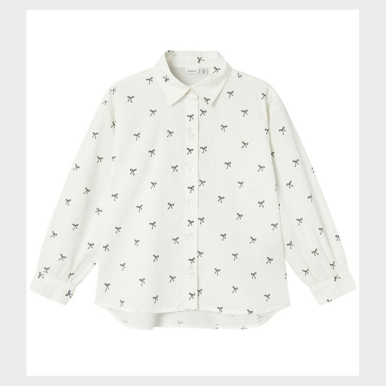 Name It Oversize Lang Skjorte - NkfHilippas - Bright White