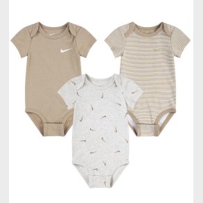 Nike Bodyer k/ - 3-pak - Pale Ivory Heather