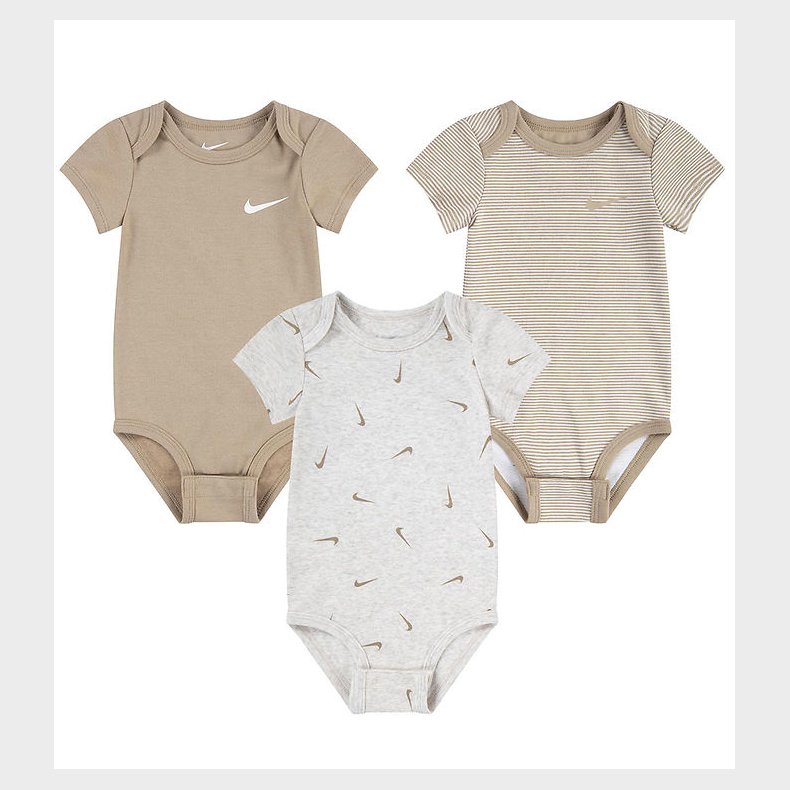 Nike Bodyer k/ - 3-pak - Pale Ivory Heather