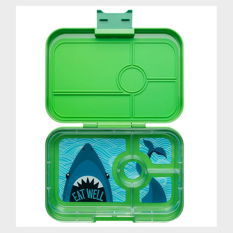 Yumbox Madkasse m. 4 Rum - Bento Tapas - Jurassic Green/Shark