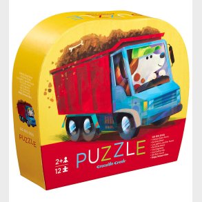 Crocodile Creek Puslespil - 12 Brikker - Go Big Dog