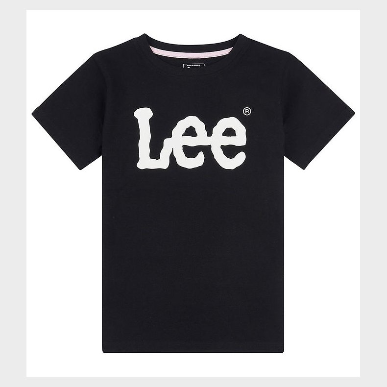 Lee T-Shirt - Wobbly Graphic - Sort