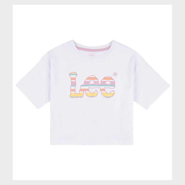 Lee T-Shirt - Stripe Graphic - Bright White