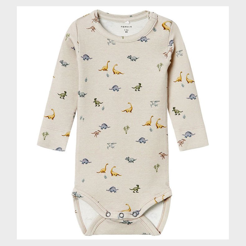 Name It Body L/ - NbmFaurus - Nacreous Cloud m. Dinosaurer