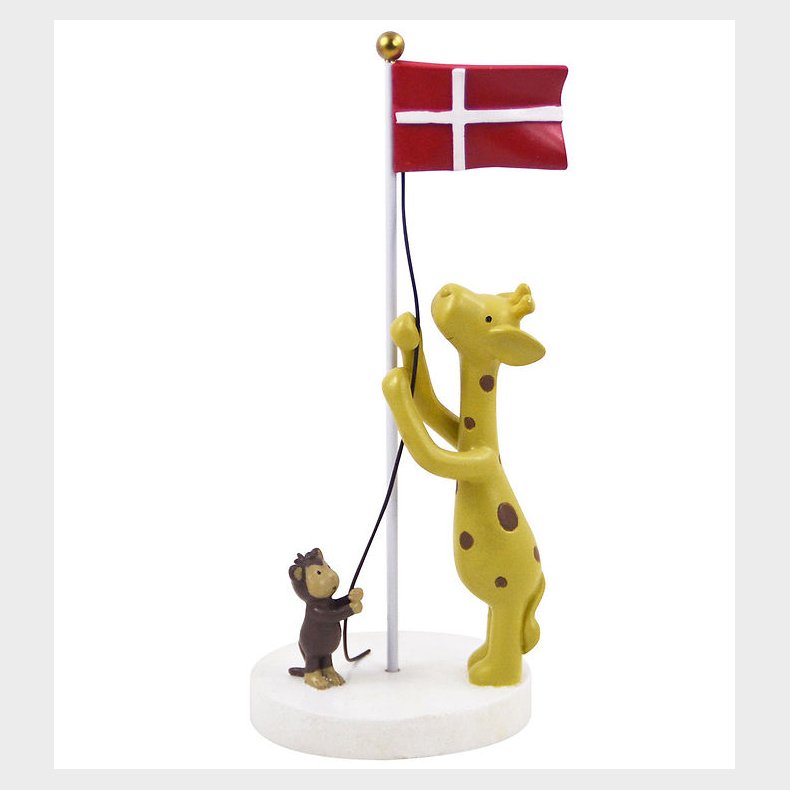 Kids by Friis Bordpynt - 17 cm - Giraf og abe