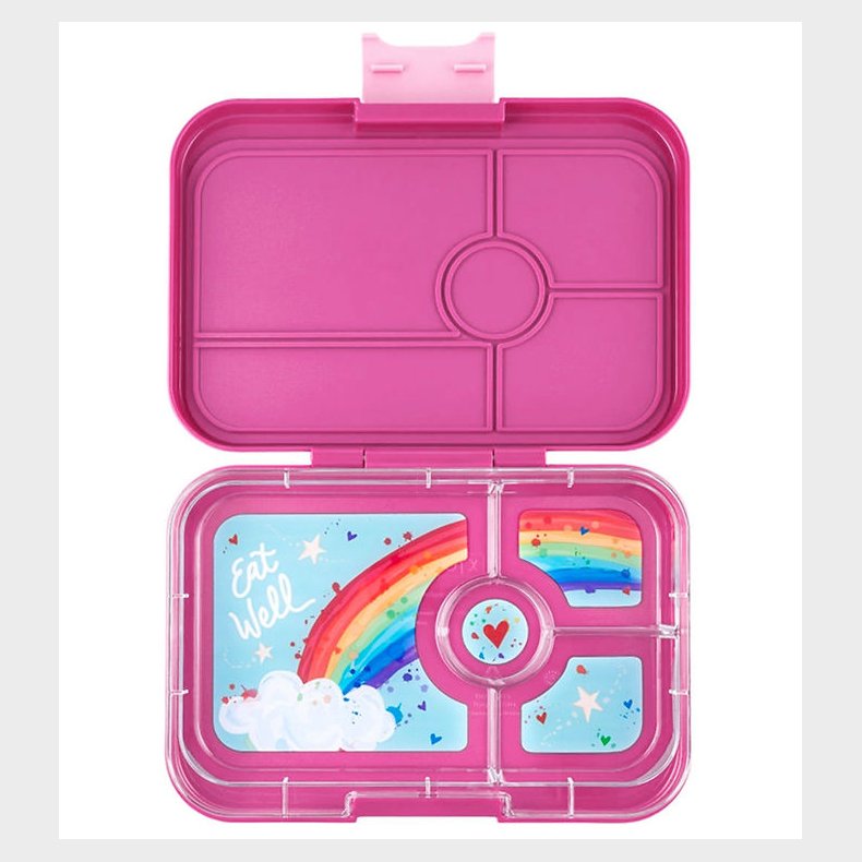Yumbox Madkasse m. 4 Rum - Bento Tapas - Malibu Purple/Rainbow