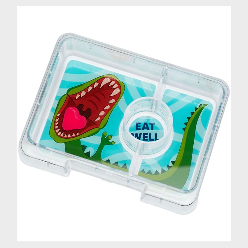 Yumbox Indsatsbakke m. 3 Rum - Snack - Dinosaur