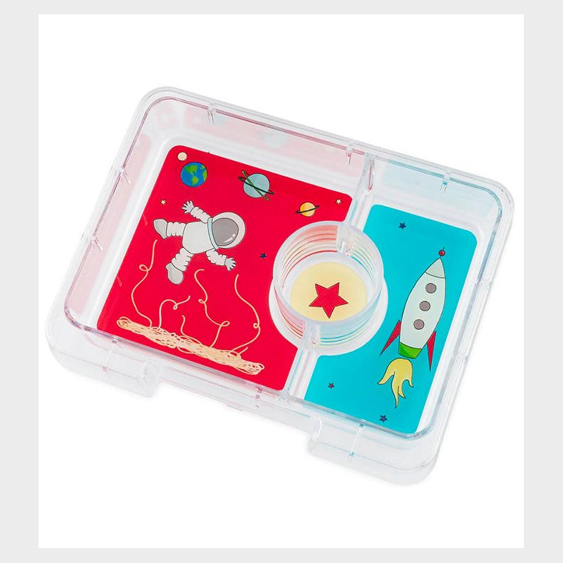 Yumbox Indsatsbakke m. 3 Rum - Snack - Rocket