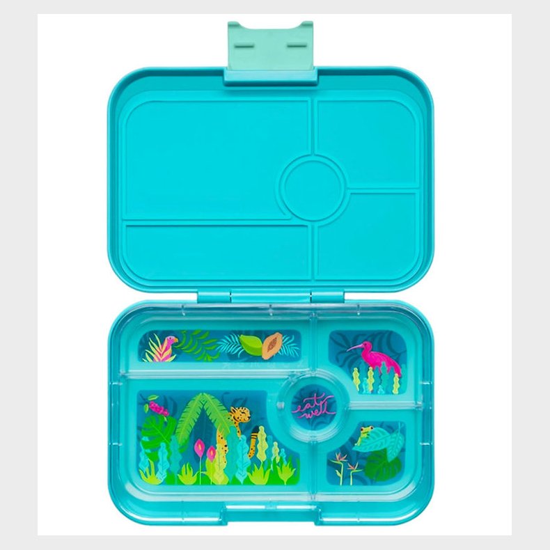 Yumbox Madkasse m. 5 Rum - Bento Tapas - Antibes Blue/Jungle