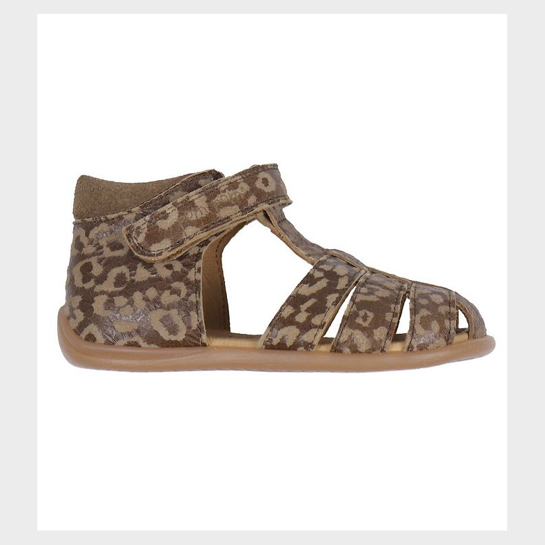 Pom Pom Sandaler - Starters Velcro - Latte Leo