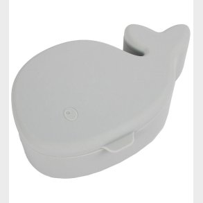 Filibabba Snackbox - Silikone - Hvalen Christian - Pearl Blue