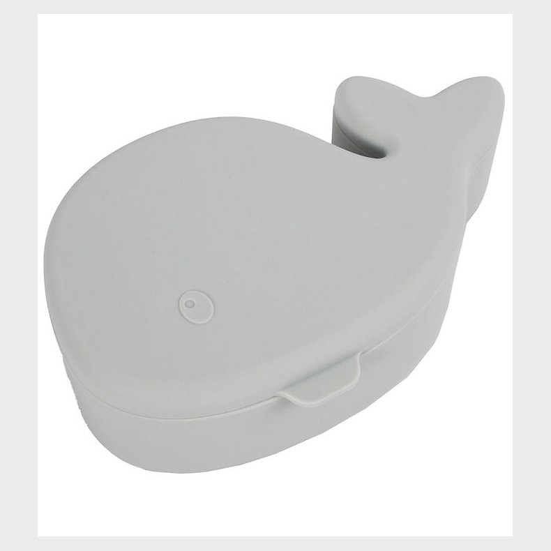 Filibabba Snackbox - Silikone - Hvalen Christian - Pearl Blue