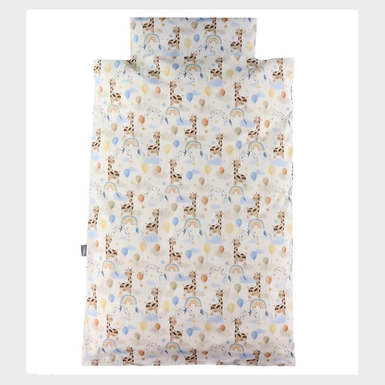 Nrgaard Madsens Sengetj - Baby - Hvid m. Giraf p Regnbue, Bal