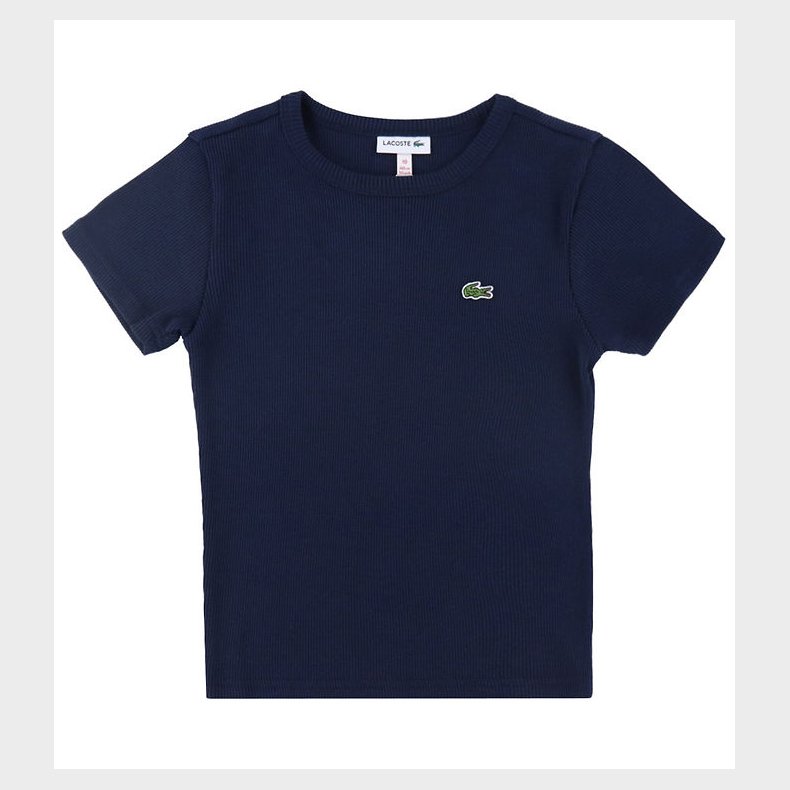 Lacoste T-shirt - Rib - Navy
