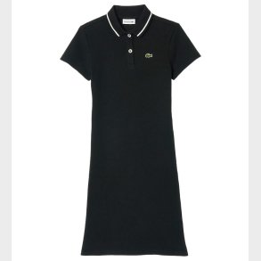 Lacoste Kjole - Rib - Sort